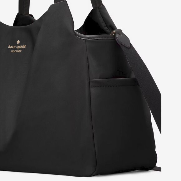 Kate Spade Chelsea Large Baby Diaper Bag Tote in Black with Changing Pad - Picture 7 of 7